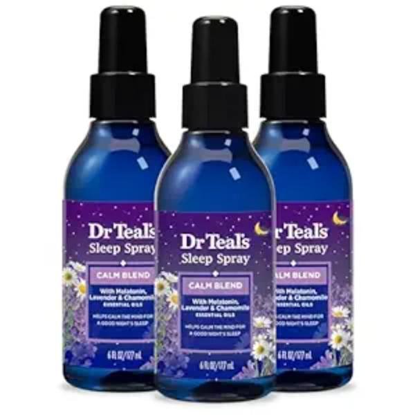 Dr Teal's Sleep Spray with Melatonin & Essential Oils, 177 ml (Pack of 3)