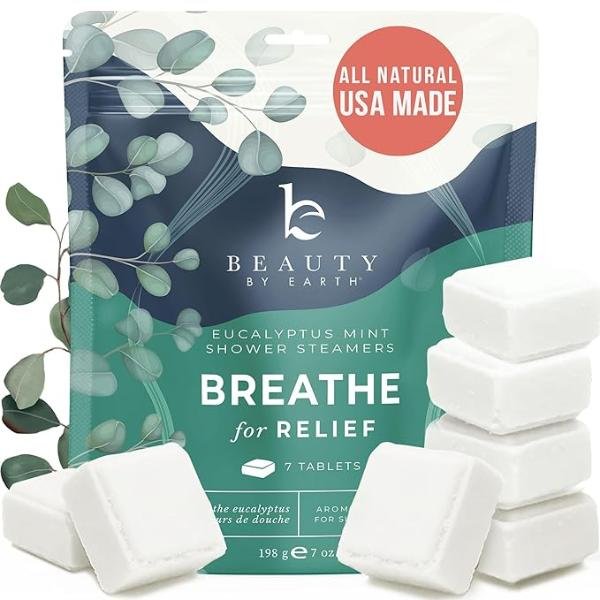 Shower Steamers Aromatherapy - USA Made with Natural Eucalyptus Oil